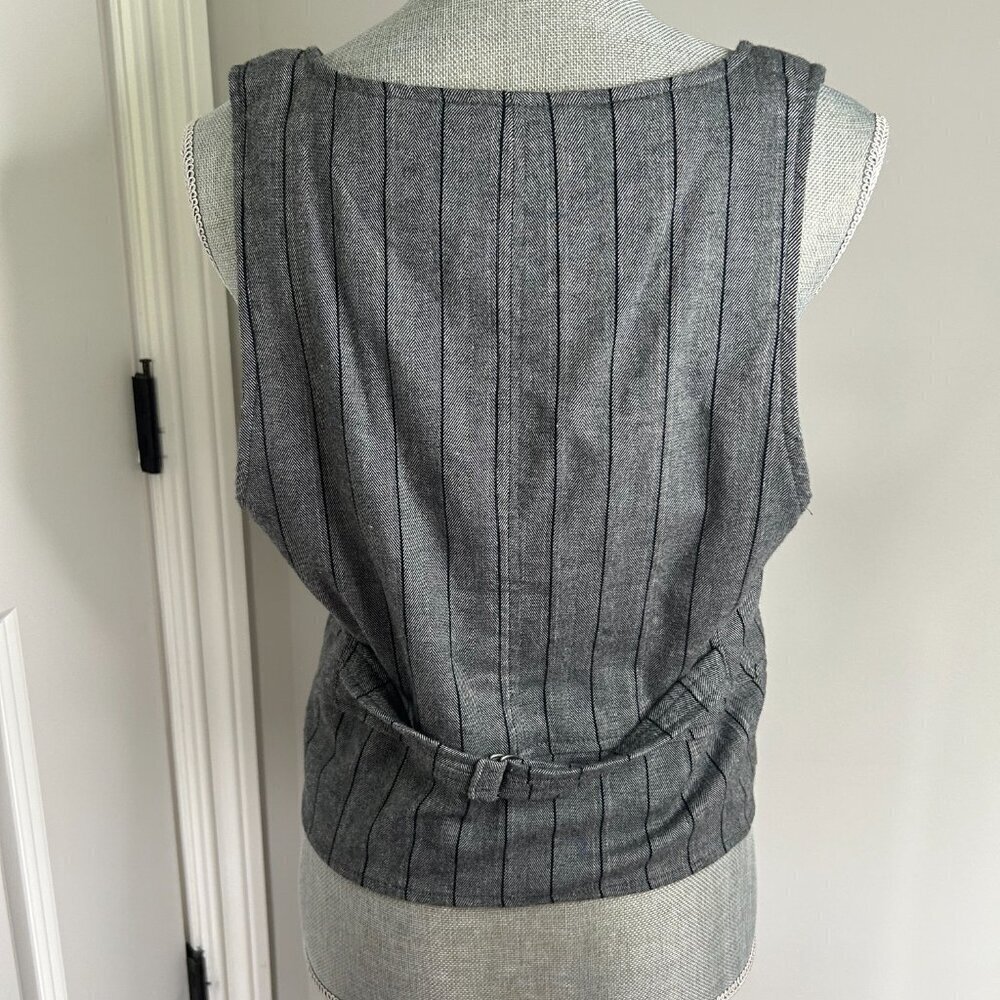 Free People Waist Coat Black and Gray Size M NWT - Picture 2 of 2